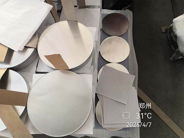 1050 1060 1070 1100 aluminium Circle O H14 H24